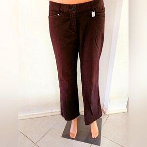 Michael Kors Women's Wide Leg Pants - Dark Brown